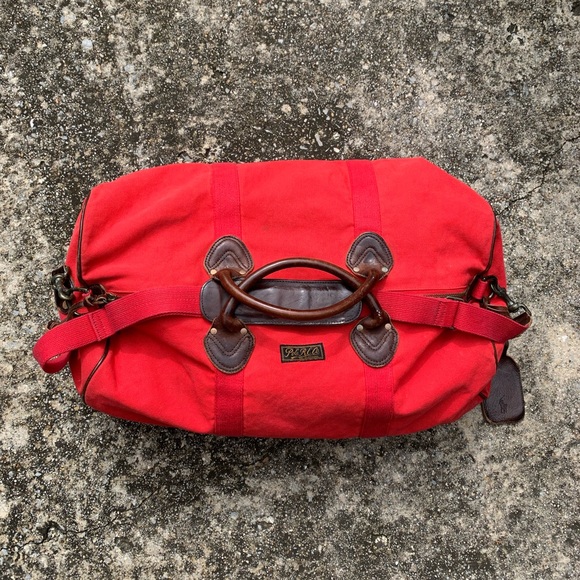 POLO RALPH LAUREN Canvas Leather Weekender Bag - Picture 2 of 7